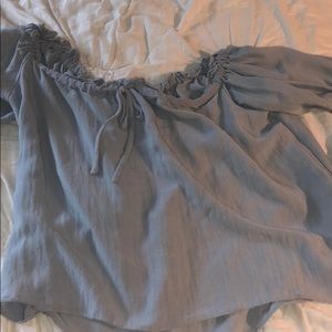 Grey Maeve Off shoulder shirt